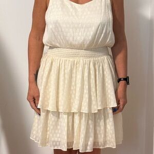 Cream Layered Dress